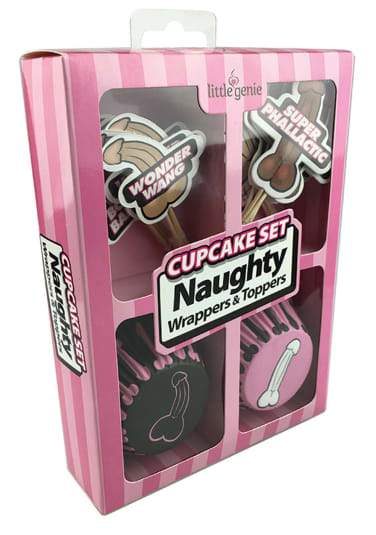 Cupcake Decoration Set - Naughty Wrappers and Toppers