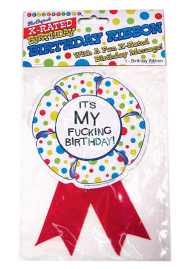 X-Rated Birthday Party Award Ribbon