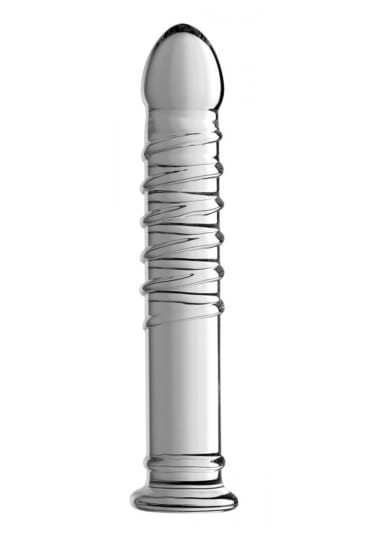 Behemoth Ribbed XL Glass Dildo