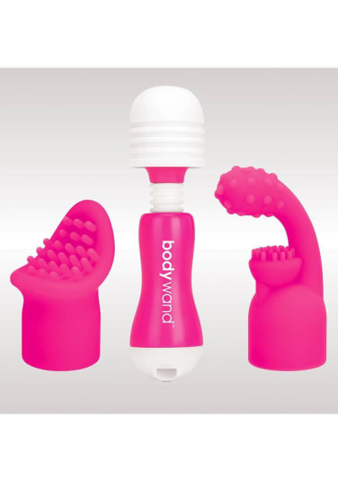 Bodywand Rechargeable Mini Silicone Stimulator with Attachments