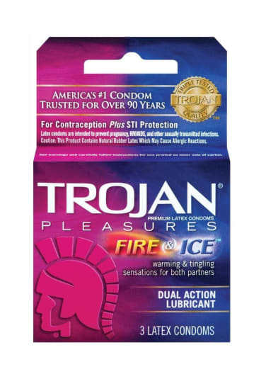 Trojan Fire and Ice Condoms - 3 Pack