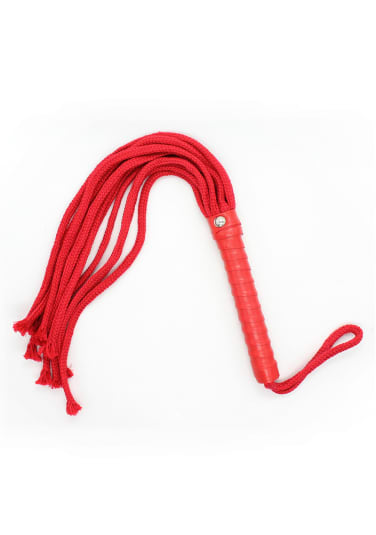 Sex and Mischief Red Rope Flogger
