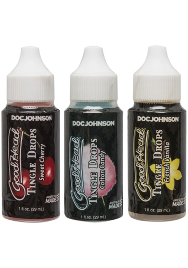 GoodHead™ - Tingle Drops - 3-Pack (Sweet Cherry, Cotton Candy, French Vanilla)