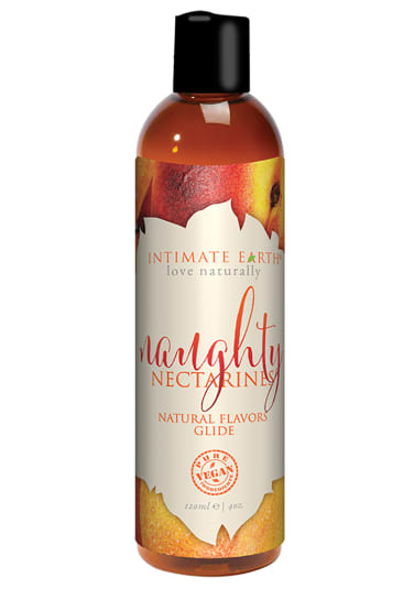 Intimate Earth Natural Flavors Glide - Naughty Nectarines