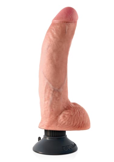 King Cock 9" Vibrating Cock with Balls