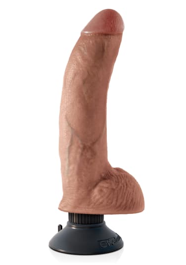 King Cock 9" Vibrating Cock with Balls