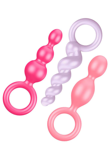 Satisfyer Silicone Plugs 3-Piece Set - Colored