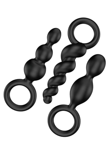 Satisfyer Silicone Plugs 3-Piece Set - Black