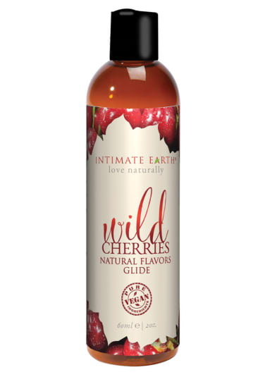 Intimate Earth Natural Flavors Glide - Wild Cherries