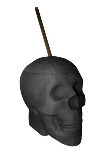 Black Matte Skull Cup