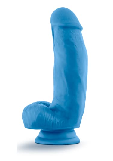 Neo Elite - 7" Silicone Dual Density Dildo with Balls