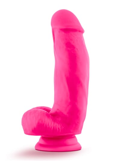 Neo Elite - 7" Silicone Dual Density Dildo with Balls