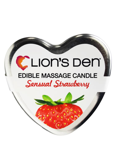 Lion's Den Strawberry Scented Massage Candle
