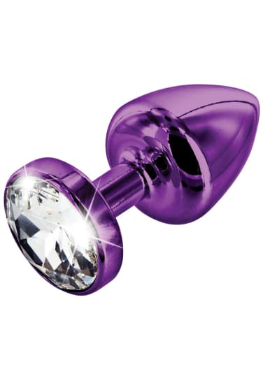 Diogol Anni Round Funky Buttplug with Swarovski Crystal - 35mm