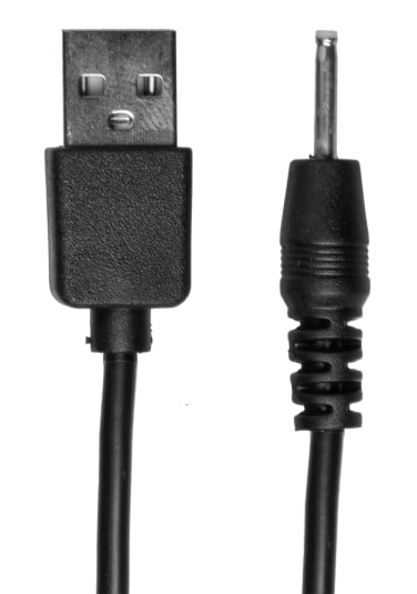 USB Pin Charger Cord (Vibrating Kink Pumped) - Black