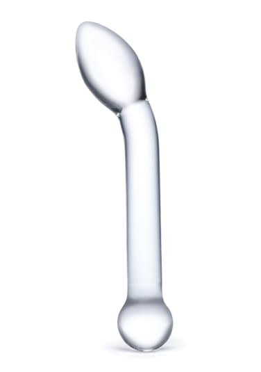 Slimline G-Spot Glass Dildo 8"