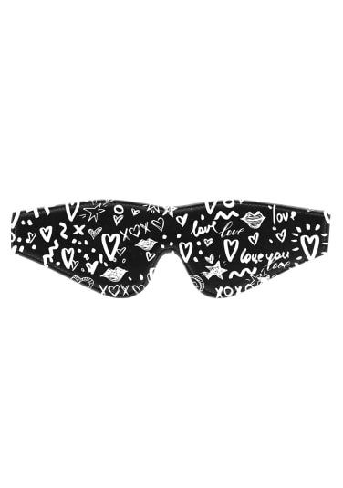 Printed Eye Mask - Love Street Art Fashion