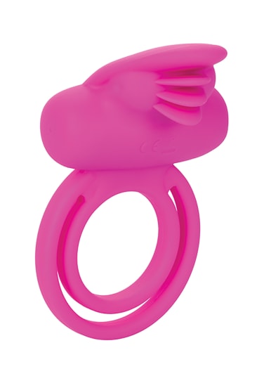 Silicone Rechargeable Dual Clit Flicker Cockring