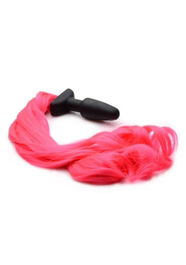 Tailz Hot Pink Pony Tail Anal Plug