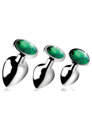 Booty Sparks Emerald Gem Anal Plug Set