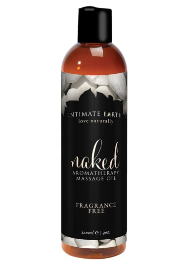 Intimate Earth Naked Aromatherapy Massage Oil - Fragrance Free