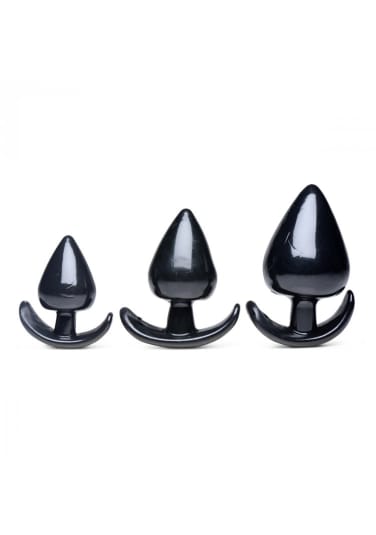 Triple Spades 3 Piece Anal Plug Set