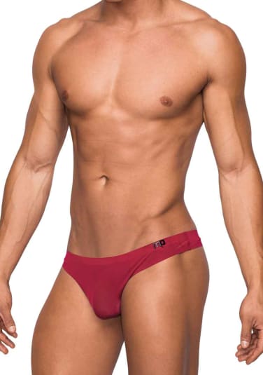 Seamless Sleek Thong with Sheer Pouch