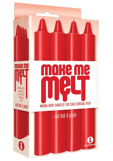 The 9’s Make Me Melt Drip Candles-Red Hot (4-Pack)