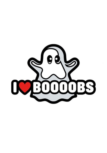 Ghost I Heart Boobs Pin