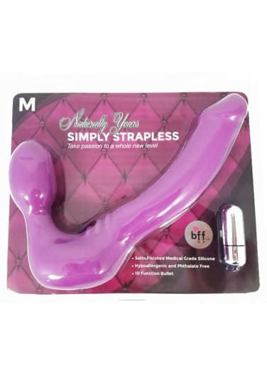 BBF Naturally Yours Simply Strapless Strap-On Vibrator