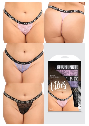 Bitch Panty 3-Pack - Queen Size