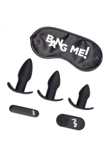 Backdoor Adventure Remote Control 3 Piece Butt Plug Vibe Kit