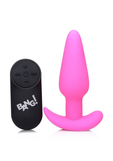 Remote Control 21X Vibrating Silicone Butt Plug