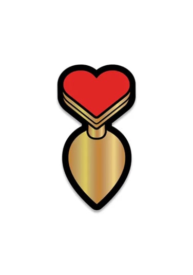 Heart Butt Plug Pin