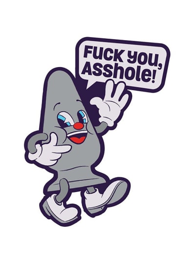 Fuck You Asshole! Pin