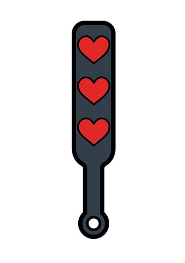 Heart Paddle Pin