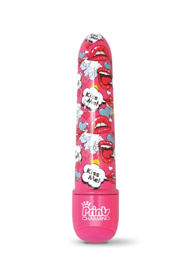 Prints Charming Pop Tease 5" Mini Vibe - Kiss Me Pink