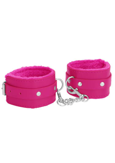 Ouch! Plush Leather Hand Cuffs