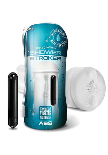 Happy Ending Vibrating Shower Stroker - Ass