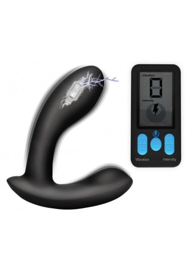 E-Stim Pro Silicone Prostate Vibe with Remote