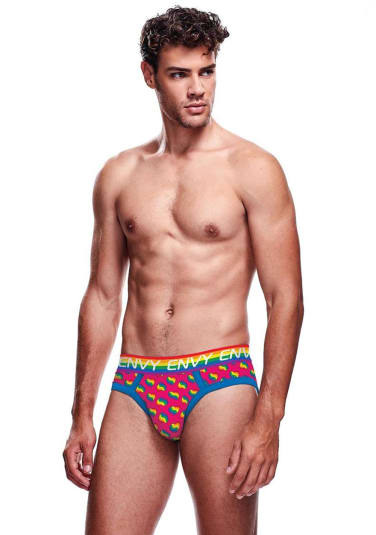 Envy Rainbow Hearts Brief