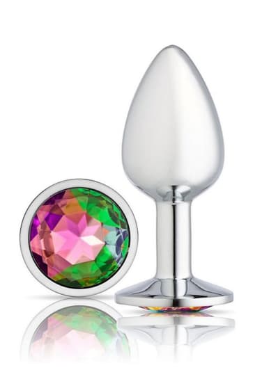 Gems Silver Chromed Anal Plug