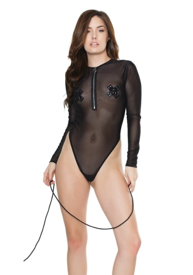 Mesh Long Sleeve Teddy