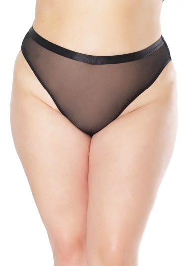 Crotchless Mesh Panty - Queen Size