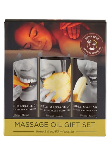 Edible Massage Oil Gift Set - Tropical