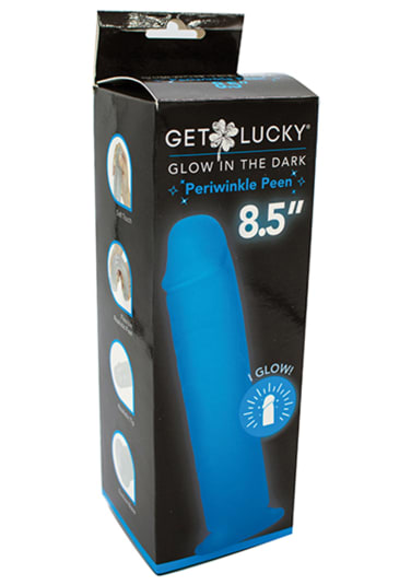 Get Lucky Glow in the Dark Periwinkle Peen - 8.5"