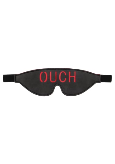 Ouch! Bonded Leather Eye-Mask with Elastic Straps