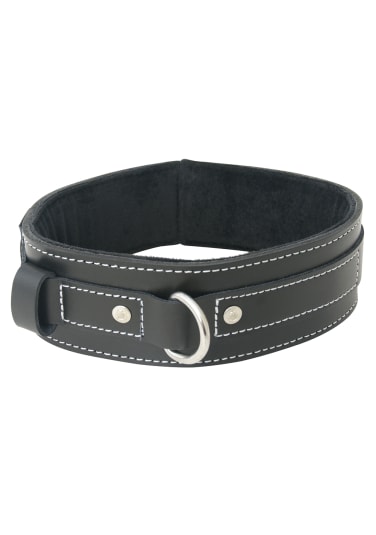 Lined Leather Collar