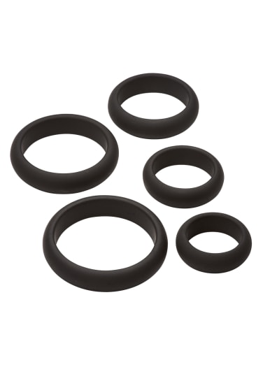 Cloud 9 Comfort Cock Rings with Flat Back 5 Pack Pro Sensual Line