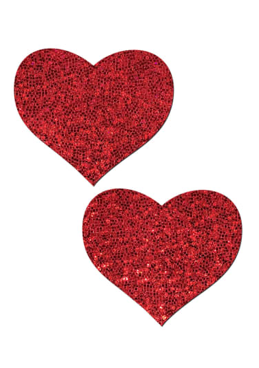 Red Heart Glitter Pasties